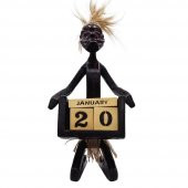 Ahşap Primitif Aborjin Takvim El Yapımı thumbnail 4