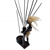 Ahşap Primitif Aborjin Tütsülük El Yapımı thumbnail 5