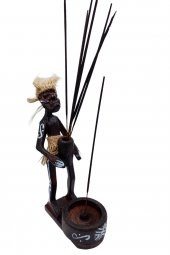 Ahşap Primitif Aborjin Tütsülük El Yapımı thumbnail 6