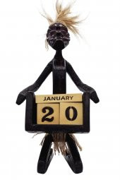 Ahşap Primitif Aborjin Takvim El Yapımı thumbnail 8