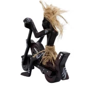 Ahşap Primitif Aborjin Motorcu El Yapımı thumbnail 4