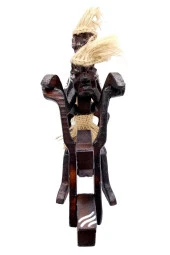 Ahşap Primitif Aborjin İkili Motorcu El Yapımı thumbnail 11