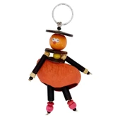 Mangis Anahtarlik Yerli Kadın Figürü Turuncu thumbnail 1