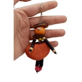 Mangis Anahtarlik Yerli Kadın Figürü Turuncu thumbnail 3