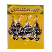 Hindistan Cevizi Fil Kafası Anahtarlık Dörtlü Hediyelik Paket thumbnail 2