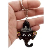 Hindistan Cevizi Fil Kafası Anahtarlık Dörtlü Hediyelik Paket thumbnail 3