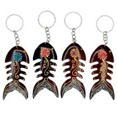 Hindistan Cevizi Kılçık Balık Anahtarlık Dörtlü Hediyelik Paket thumbnail 1