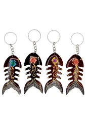 Hindistan Cevizi Kılçık Balık Anahtarlık Dörtlü Hediyelik Paket thumbnail 4