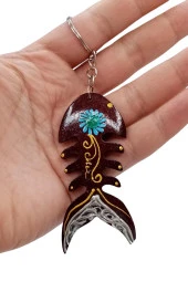 Hindistan Cevizi Kılçık Balık Anahtarlık Dörtlü Hediyelik Paket thumbnail 6