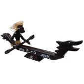 Ahşap Primitif Aborjin Dragon Ejderha Tütsülük El Yapımı thumbnail 1