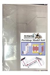 Periskop Yapım Seti 1 Paket Karton Periskop Model Seti Aynalı Okul Sınıf Deney Seti - 2