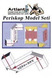 Periskop Yapım Seti 1 Paket Karton Periskop Model Seti Aynalı Okul Sınıf Deney Seti - 3