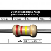OEM 220 Kr (Kiloohm) Direnç 1/4 Watt (5 Adet) - 1