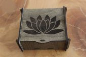 Değerli Taş - Pandül & Takı Saklama Kutusu Orta Boy Lotus Çiçeği - 1