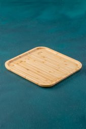 Acar 26 Bambu Kare Sunumluk Tabak 25 Cm - 1