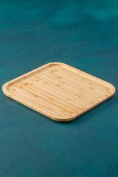 Acar 27 Bambu Kare Sunumluk Tabak 30 Cm - 1