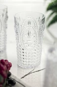 Akrilik Şeffaf 6lı Uzun Bardak & Su Meşrubat Bardağı 750 ml ( Büyük Boy & Cam Değildir ) - 2