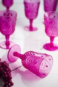 Akrilik Pembe Tekli Kadeh & Su Meşrubat Kahve Yanı Bardağı 450 ml ( Cam Değildir ) - 3