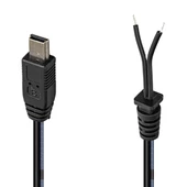 WEKO YERLİ ÜRETİM 1.2 METRE 18/0.10BS*2F MİNİ USB YEDEK ADAPTÖR KABLOSU - 1