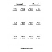 Herkes İçin Matematik Dört İşlem Alıştırmaları SÜPER KİTABI - 3