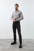 Erkek Siyah Düz Kesim Jean Pantolon - 1