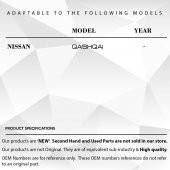 Nissan Qashqai için Sunroof Perde Tamir Takımı 24 lü Set - 2