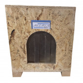 Melada Kedi Evi Dış Ortam Uygun Ahşap Kedi Evi OSB 40x37x34 cm - 2