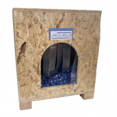 Melada Kedi Evi Dış Ortam Uygun Ahşap Kedi Evi OSB Minderli 40x37x34 cm - 4