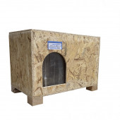 Melada Kedi Evi Dış Ortam Uygun Ahşap Kedi Evi OSB Minderli 53x41x35 cm - 3