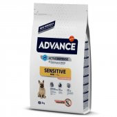 Advance Mini Sensitive Somonlu Küçük Irk Yetişkin Köpek Maması 3 KG thumbnail 1