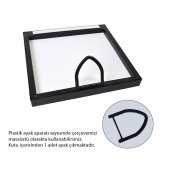 Toptan Kare Çerçeveler Siyah 3lü paket - 3