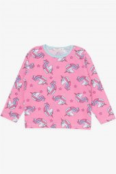 Kız Bebek Pijama Takımı Unicorn Desenli , Pembe - 3