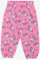 Kız Bebek Pijama Takımı Unicorn Desenli , Pembe - 4