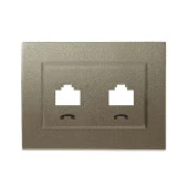 Viko Panasonic Thea Blu Dore İkili Nümeris Telefon Prizi Düğme (Mekanizma Hariç) - 1