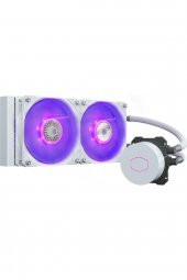 SOĞ-COOLERMASTER MASTERLIQUID ML240L V2 BEYAZ SICKLEFLOW RGB FANLI İŞLEMCİ SIVI SOĞUTUCU (İNTELAM4 DESTEKLİ) - 1