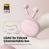 Soundpeats Air3 Deluxe HS Bluetooth 5.2 Hi-Res Kablosuz Kulak içi Kulaklık Pembe - 2