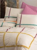 Cotton Box Puff Nakışlı Ranforce Çift Kişilik Nevresim Takımı İnsula Gülkurusu - 5