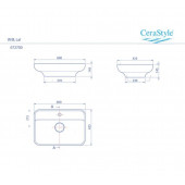 Turkuaz Seramik Turkuaz Cerastyle Lal Serisi Tezgah Üstü Çanak Lavabo 60x42 cm - 3