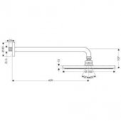 Hansgrohe Raindance S 300 Tepe Duşu Duvardan - 2