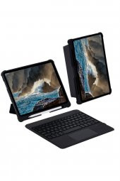 Ipad Pro 11 (2020) / Ipad Pro 11 (2018) Inter Ledli Klavyeli Tablet Kılıfı - Siyah uyumlu - 2