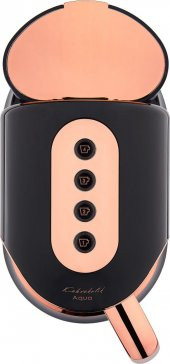 Korkmaz Kahvekolik Deluxe Aqua SiyahRosagold Kahve Makinası A862-04 - 2