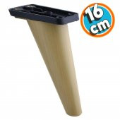 Mobilya Kanepe Sehpa TV Ünitesi Koltuk Ayağı 16 cm Kahverengi Baza Ayak thumbnail 1