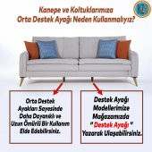 Mobilya Kanepe Sehpa TV Ünitesi Koltuk Ayağı 16 cm Kahverengi Baza Ayak thumbnail 4