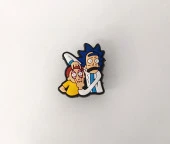 Terlik Ayakkabı Sandalet Süsü Rich And Morty 1 Adet Silikon Kız Erkek Aksesuar Hediye - 3