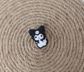 Terlik Ayakkabı Sandalet Süsü Kuromi 1 Adet Silikon Kız Erkek Aksesuar Hediye thumbnail 2