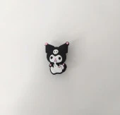 Terlik Ayakkabı Sandalet Süsü Kuromi 1 Adet Silikon Kız Erkek Aksesuar Hediye thumbnail 3