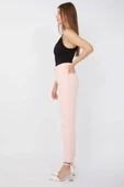 Kadın Basic Paçası Kesik Jean Pantolon Pembe - 3