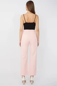 Kadın Basic Paçası Kesik Jean Pantolon Pembe - 4