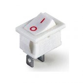 "120B" Kare Beyaz Işıksız ON/OFF Anahtar 2 Pin - 1