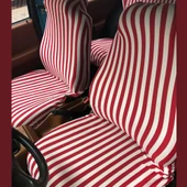 Kırmızı Çizgili Servis Kılıfı - Zebra Desen Servis Kılıfı - 2